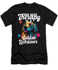 4 the Best Therapy Is a Golden Retriever Dog Mom Dad Goldie Maximus Designs T-Shirt