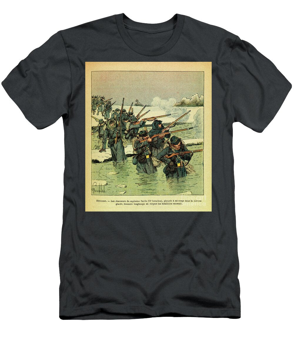 4 the Eastern Armee of Eugene Sergeant Known As Grenest January 1871 Engraving Louis Charles Bombled T-Shirt