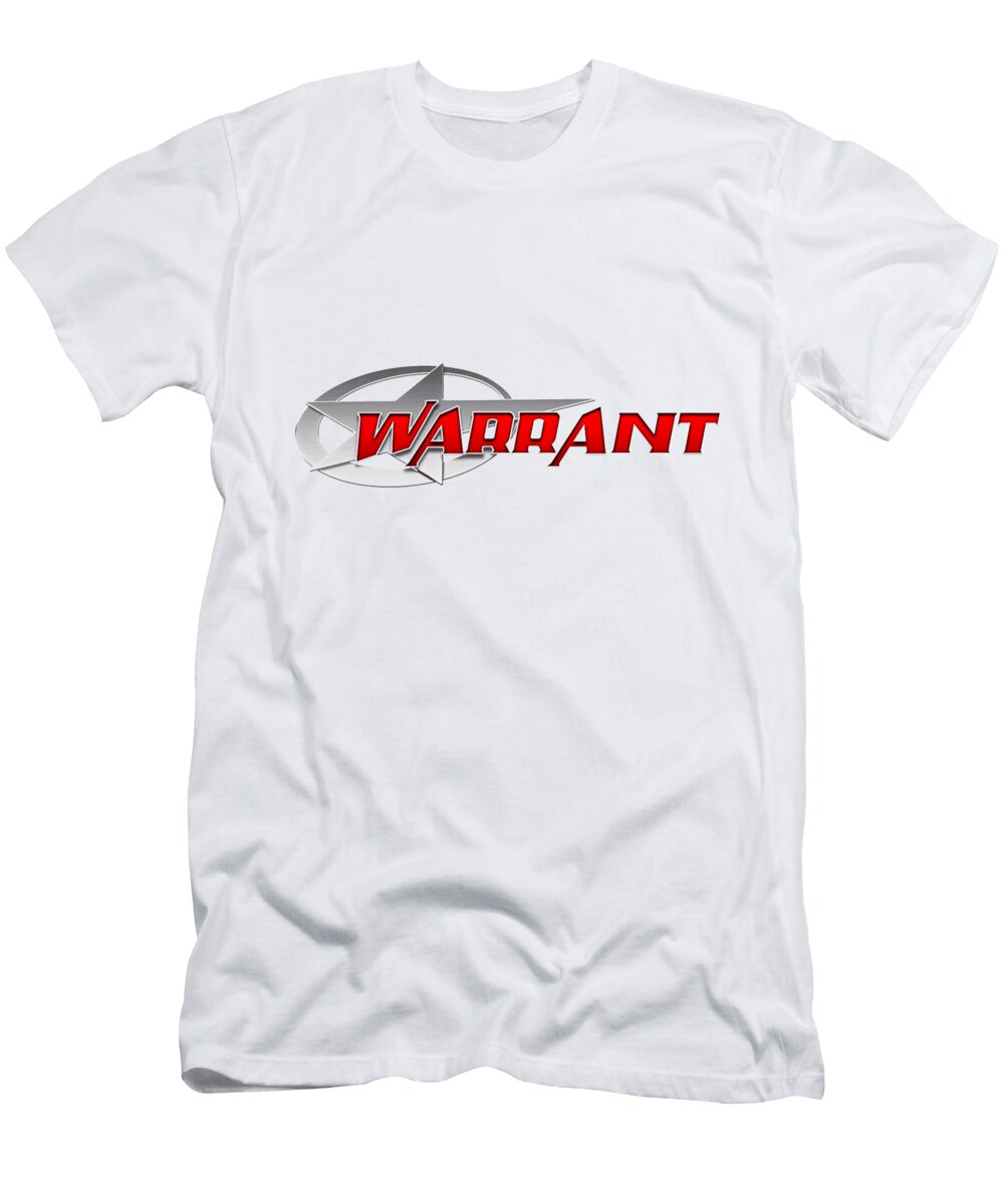 4 Warrant American Glam Metal Band Kenneth Cescoti T-Shirt