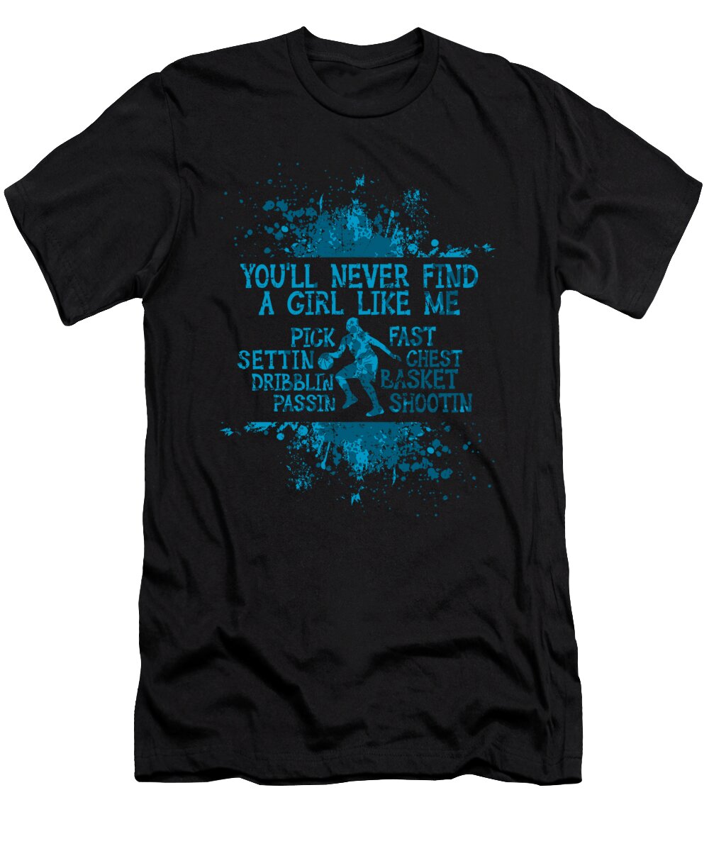 4 Womens Basketball Basket Shooting Girl Toms Store T-Shirt
