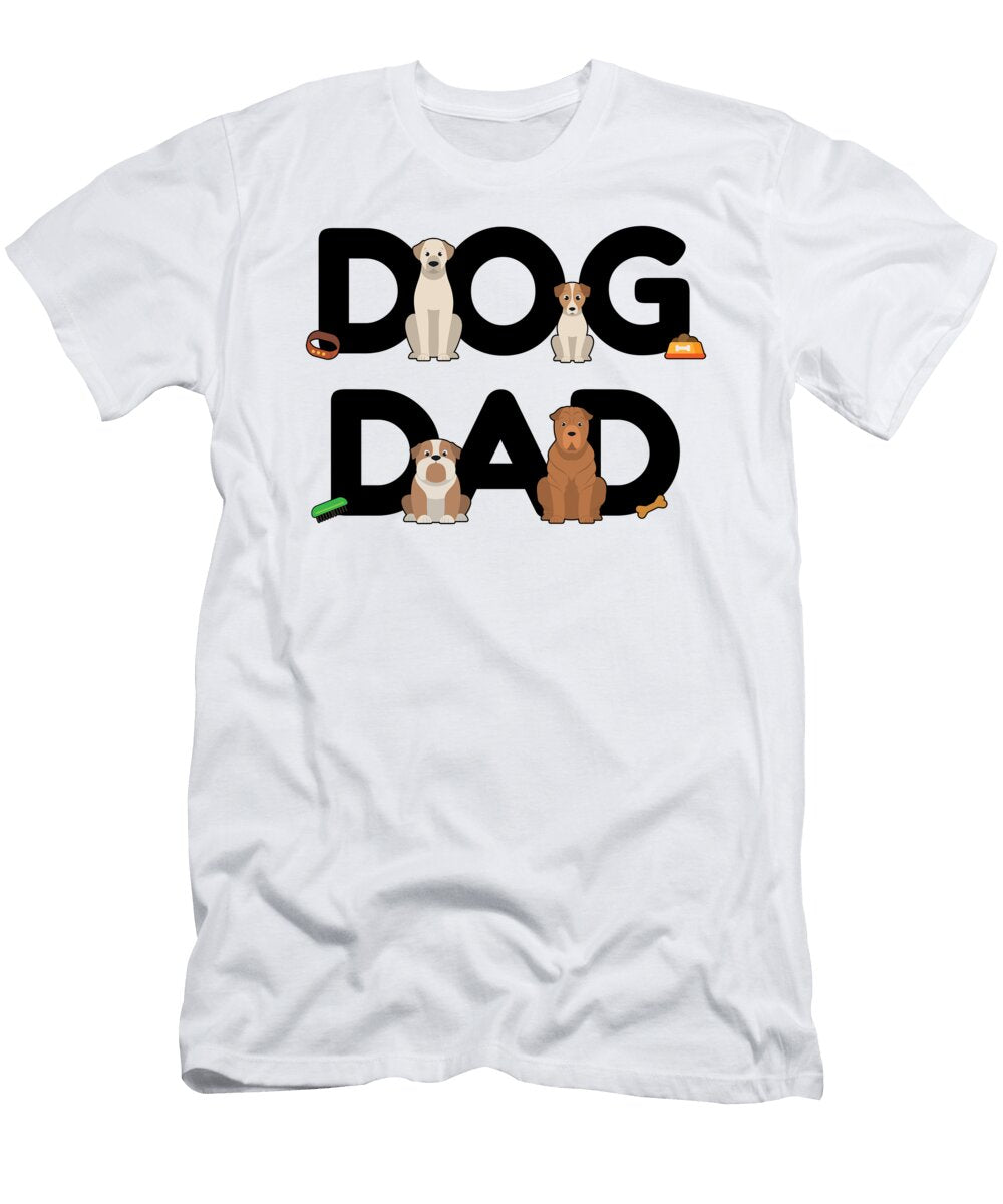 5 Dog Dad Dog Holder Daddy Puppy Barking Walking Mister T-Shirt