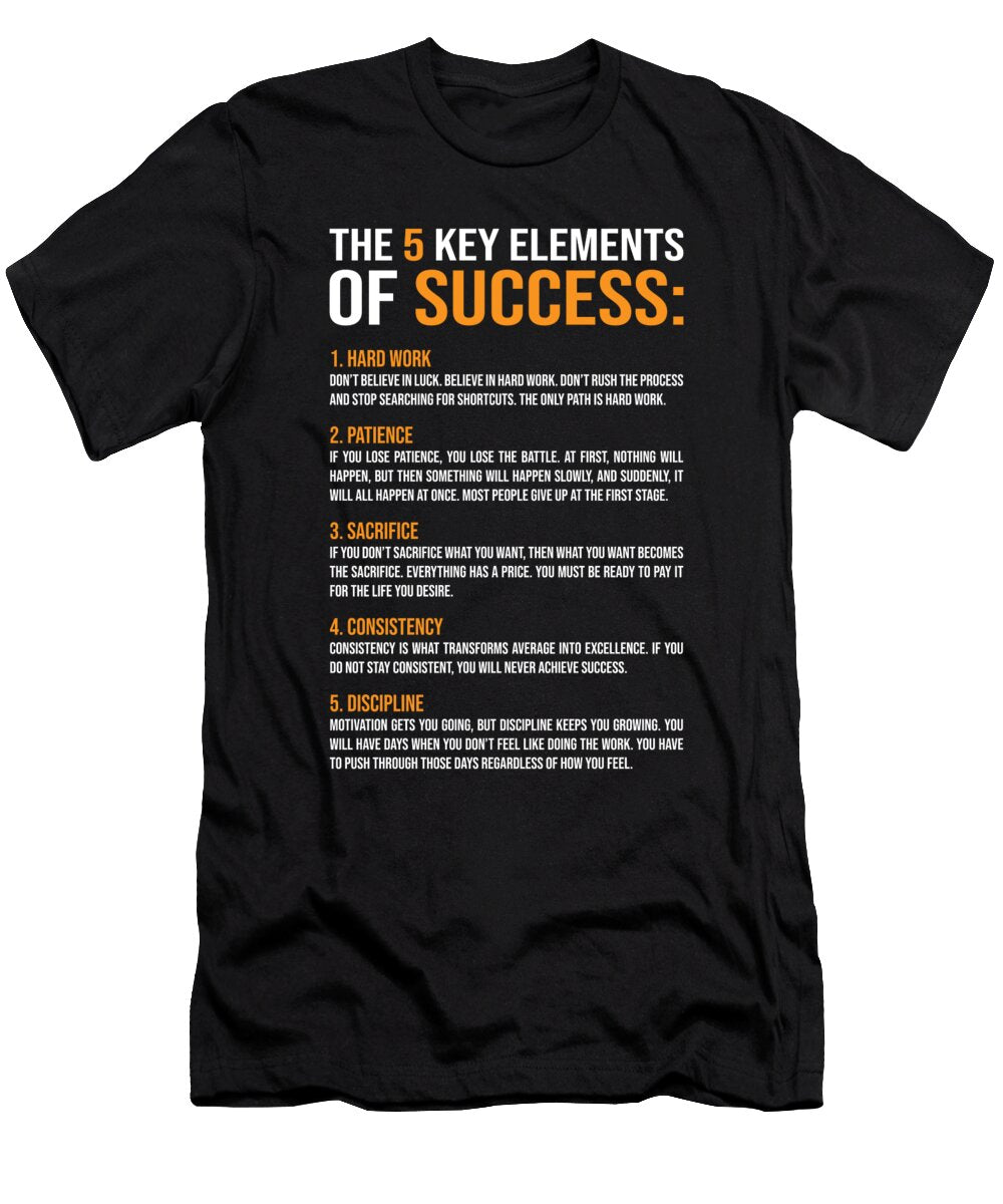 5 Elements of Success Matthew Chan T-Shirt
