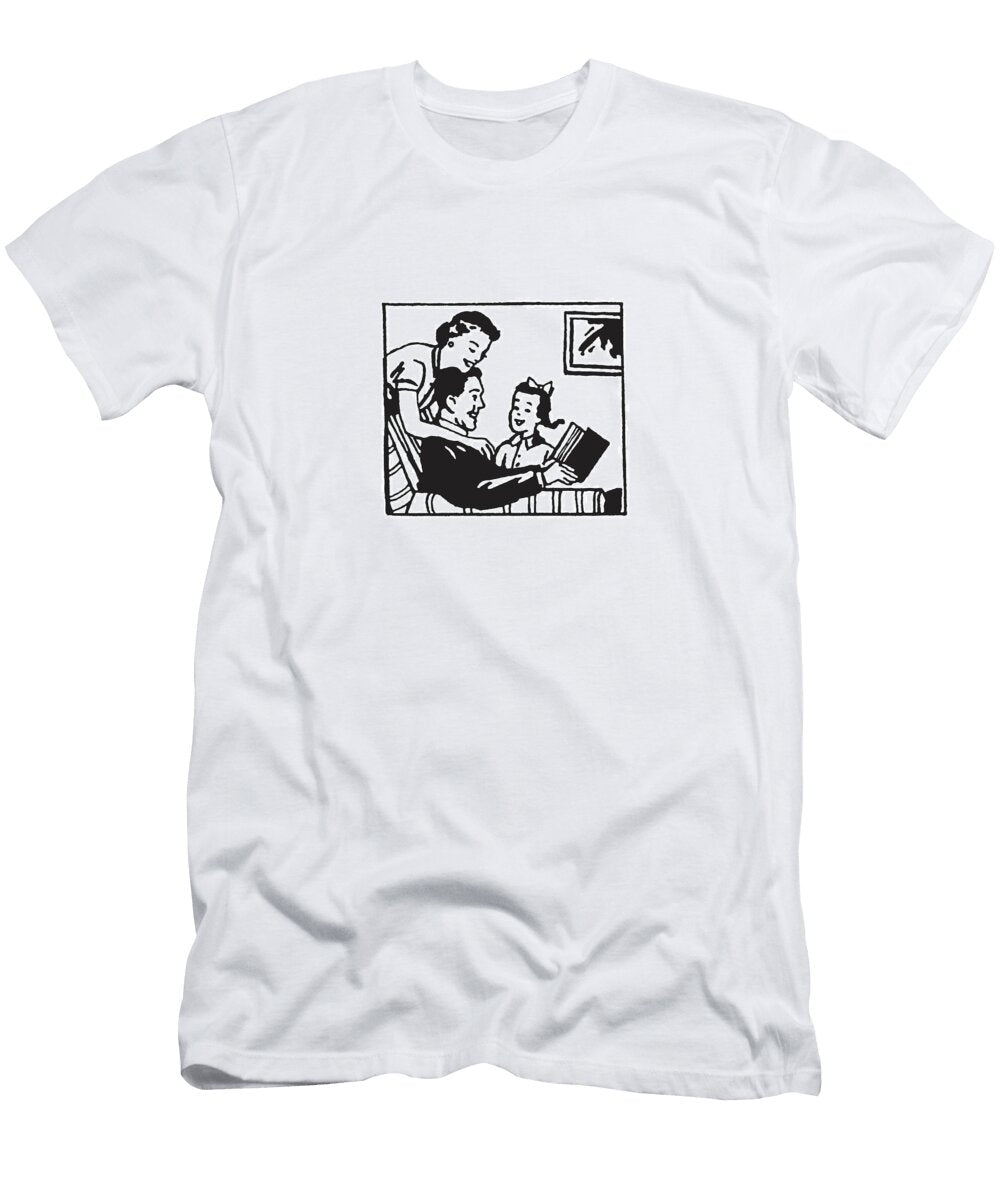 5 Family Reading Together Csa Images T-Shirt