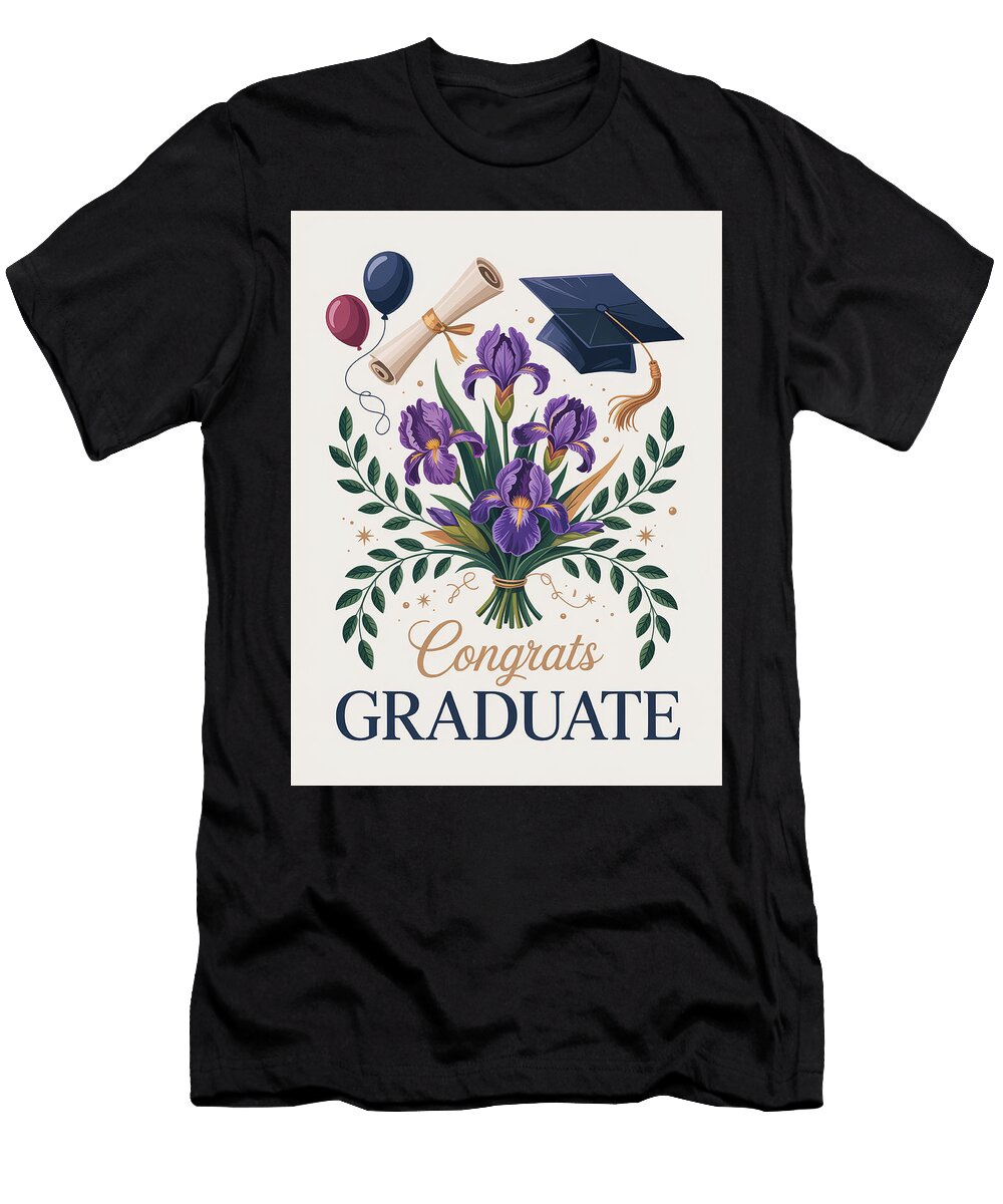 5 Graduation Celebration Design Joanna Redesiuk T-Shirt