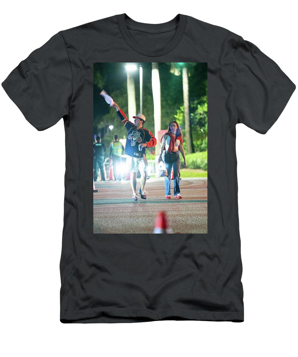 5 Happy Fans Leaving the Panthers Oilers Game Sunrise Florida 2025 Felix Mizioznikov T-Shirt