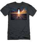 5 Lonely Figure in Cloudy Tunnel Concept of Entrance to the After Turgay Koca T-Shirt