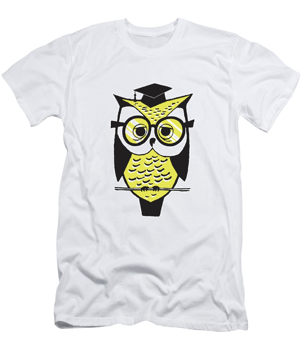 5 Owl on a Branch Csa Images T-Shirt