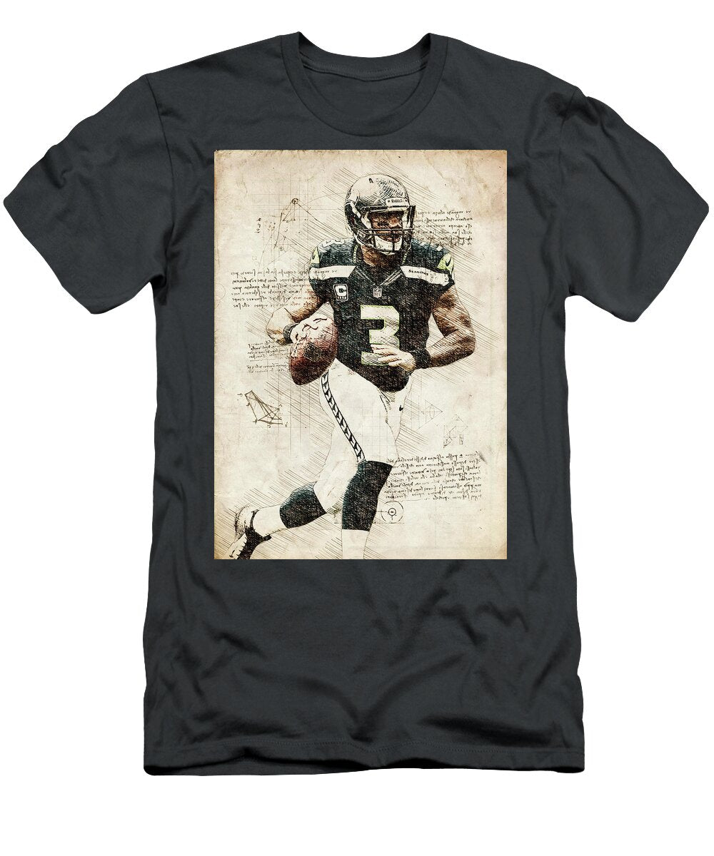 5 Russell Wilson Russellwilson Russell Wilson Seattle Seahawks Player American Football Wrenn Huber T-Shirt