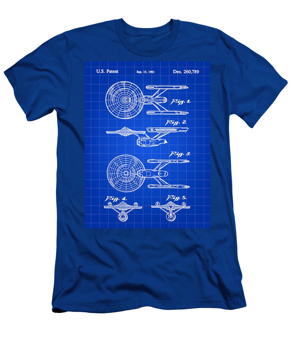 5 Star Trek Uss Enterprise Toy Patent 1981 Stephen Younts T-Shirt
