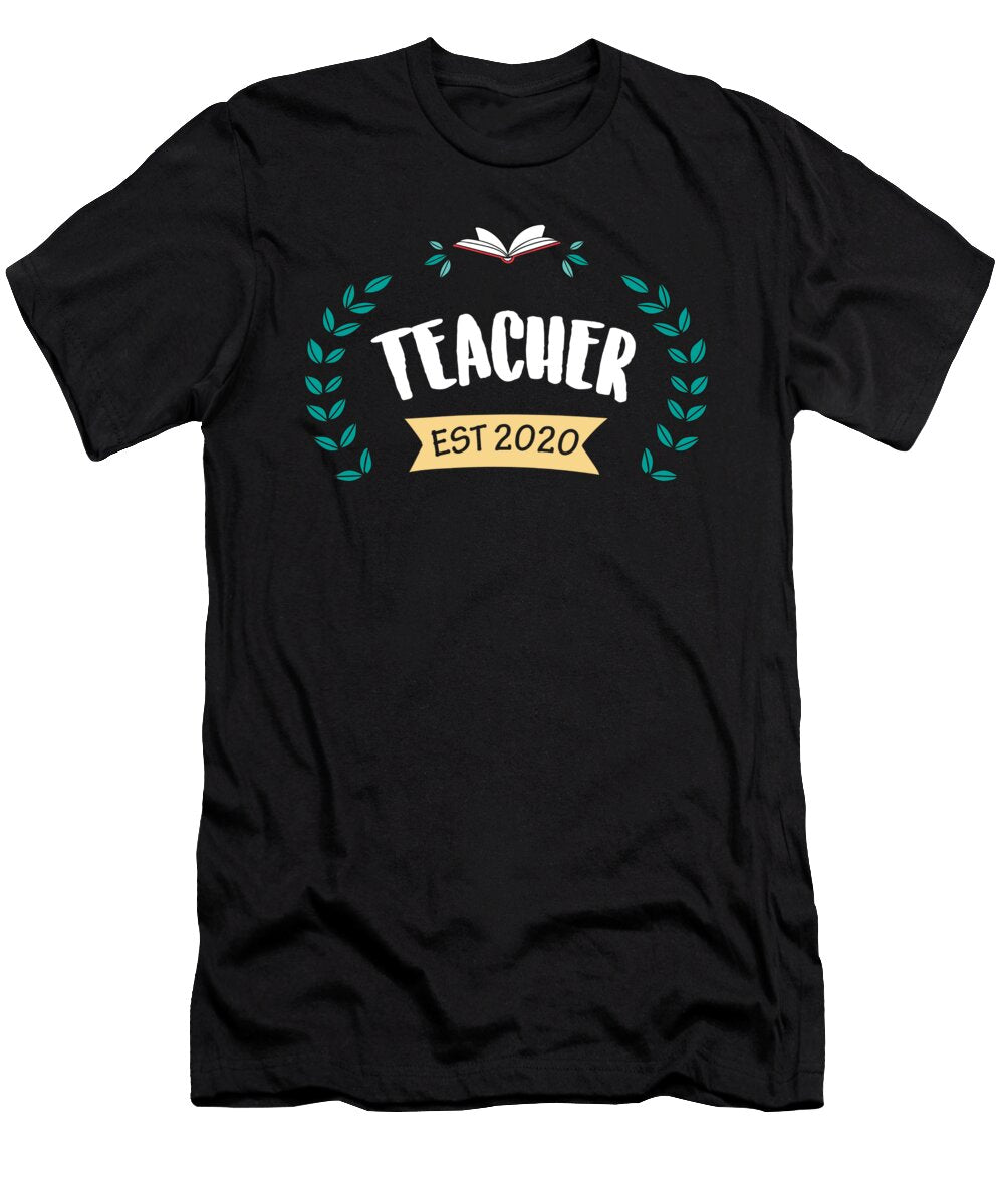 5 Teacher Est 2020 Teaching School Gift Thomas Larch T-Shirt
