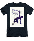 5 Watercolor Kettlebell Art Watercolor Print Be Strong Quote Female Weightlifter Gift Motivational Wal Leith Huber T-Shirt