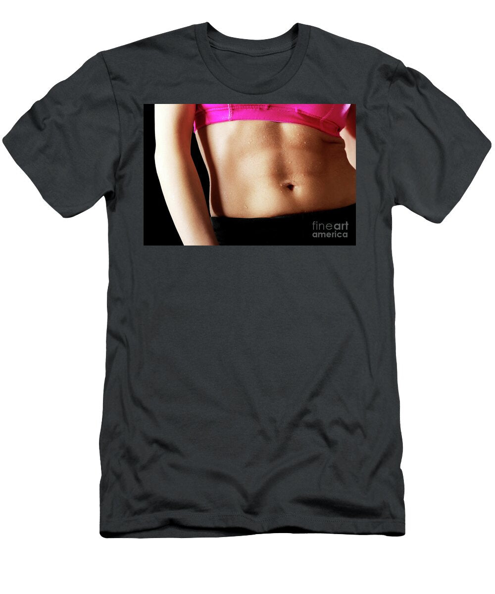 6 Athletic Young Woman on the Gym Piotr Marcinski T-Shirt