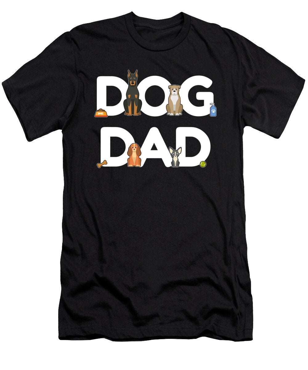 6 Dog Dad Dog Holder Daddy Puppy Barking Walking Mister T-Shirt