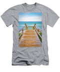 6 Florida South Florida Lantana Wooden Staircase Leading to Beach Laura Diez T-Shirt