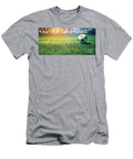 6 Football Soccer Ball on Grass Field on Stadium Michal Bednarek T-Shirt