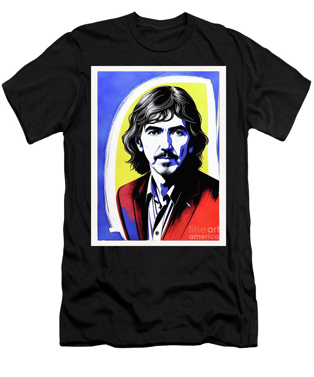 6 George Harrison Music Legend Sarah Kirk T-Shirt