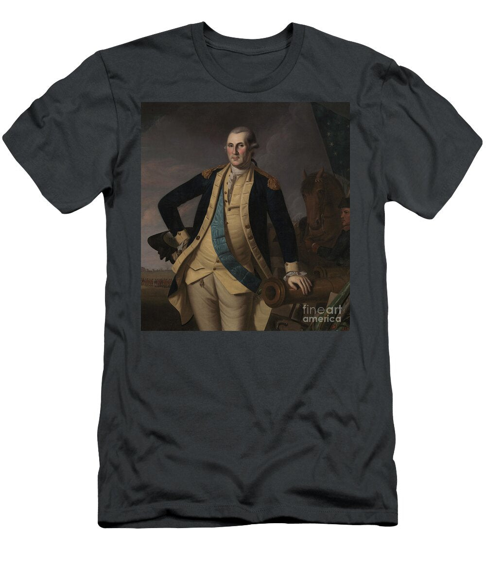 6 George Washington At the Battle of Princeton Charles Willson Peale T-Shirt