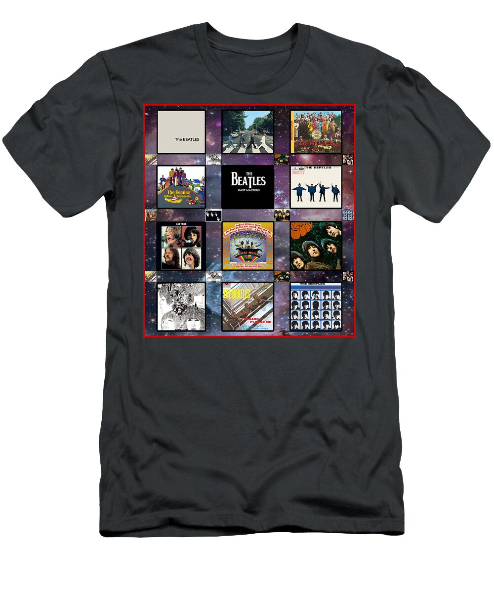 6 the Beatles Music Album Collection Poster Wall Art Decor Gift Prempersaud Haribaran T-Shirt