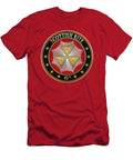 6th Degree Intimate Secretary Jewel on Red Leather Serge Averbukh T-Shirt