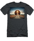 7 Lonely Figure in Cloudy Tunnel Concept of Entrance to the After Turgay Koca T-Shirt