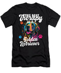 7 the Best Therapy Is a Golden Retriever Dog Mom Dad Goldie Maximus Designs T-Shirt