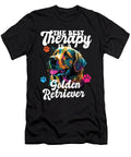 8 the Best Therapy Is a Golden Retriever Dog Mom Dad Goldie Maximus Designs T-Shirt