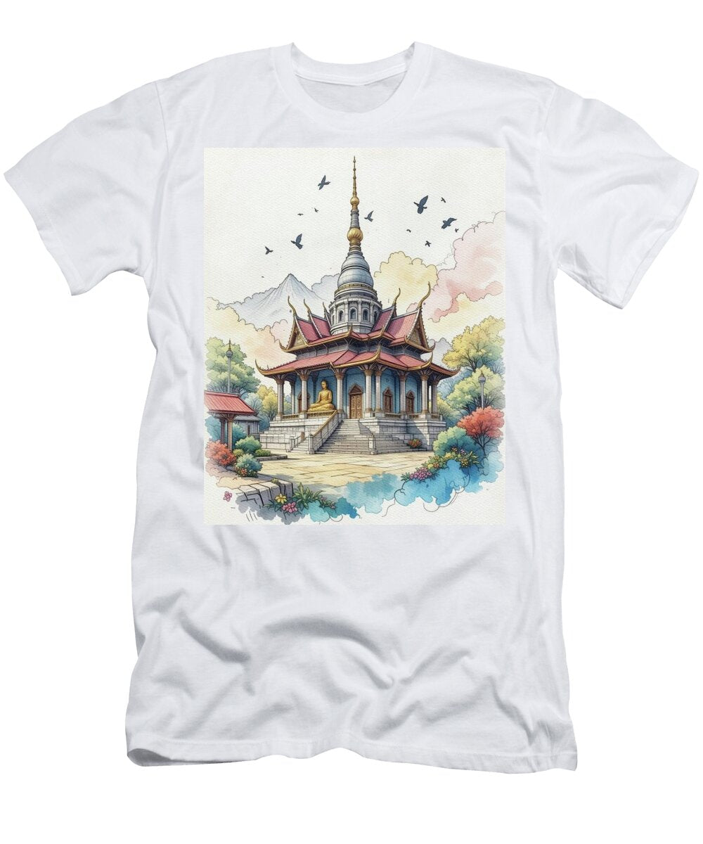 9 Buddhist Temple Esoterica Art Agency T-Shirt