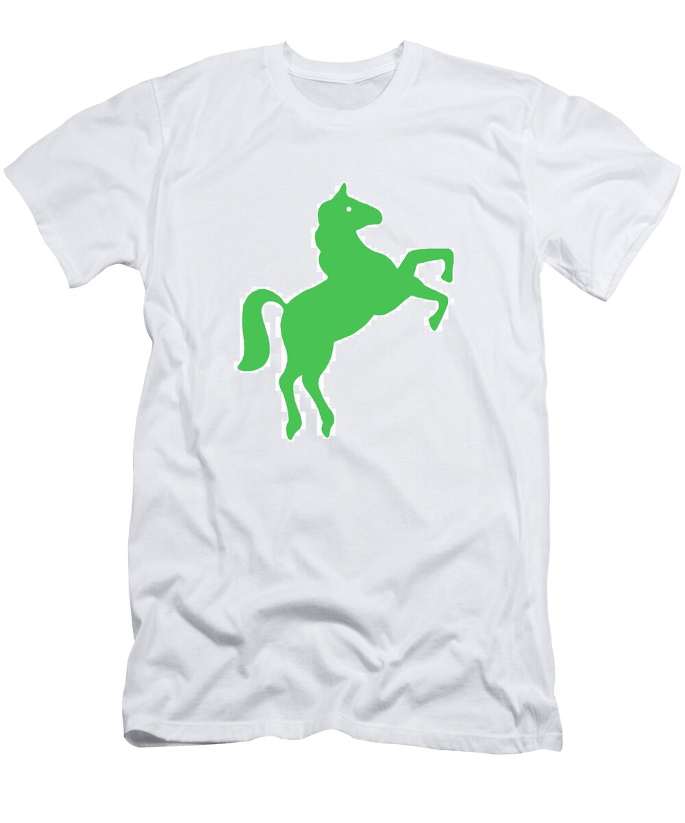 9 Horse Rearing Up Csa Images T-Shirt