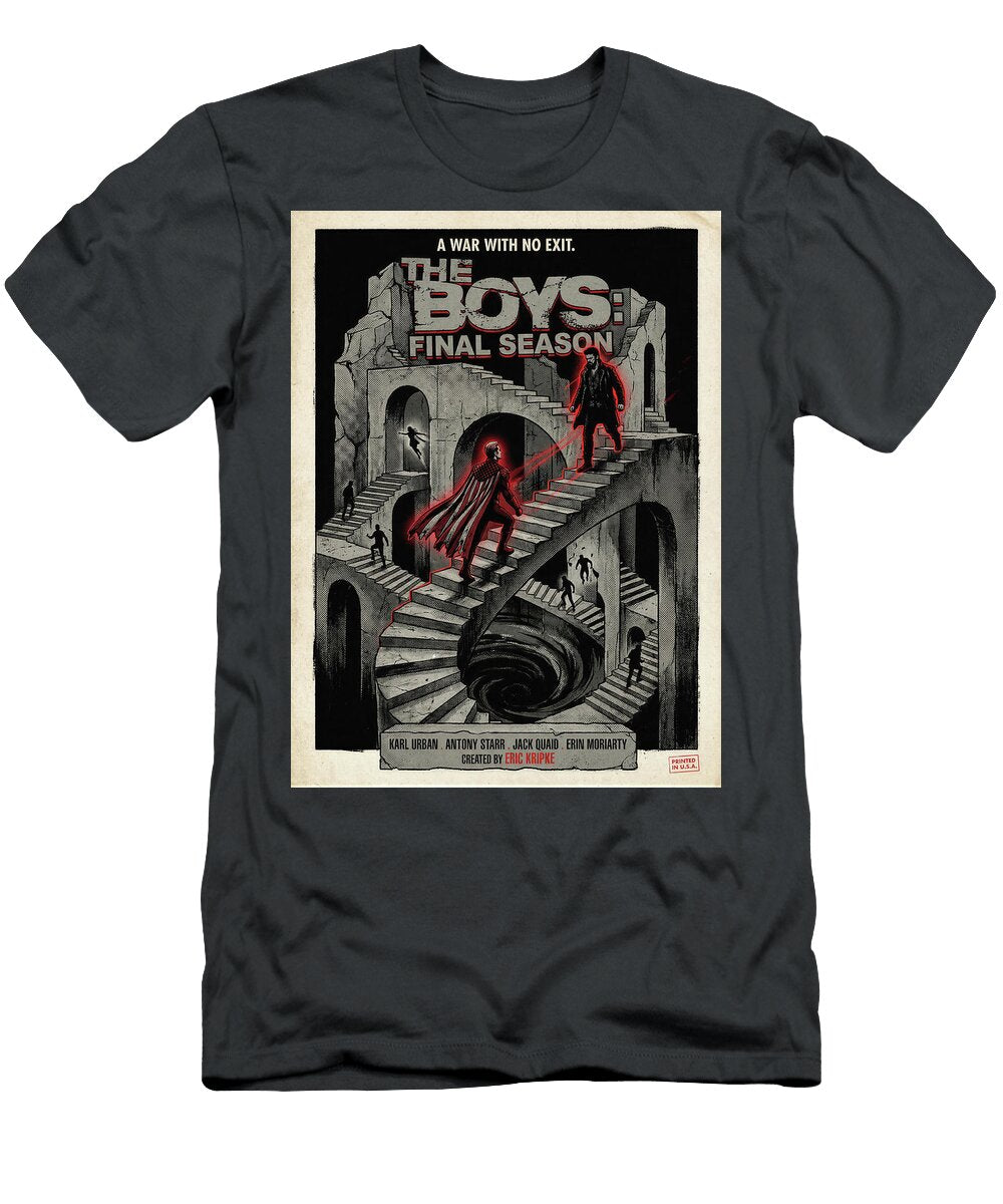 9 the Boys Final Season Minimal Vintage Style Movie Poster High Quality 2026 Sampadart Gallery T-Shirt