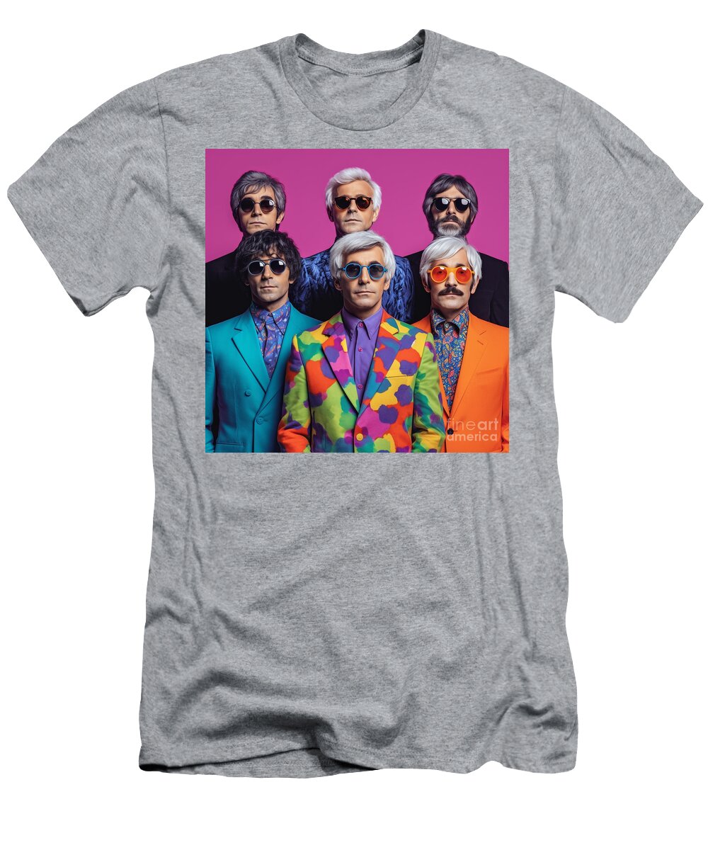 A Album Cover of Neat Young Beatles in a Silly By Asar Studios Celestial Images T-Shirt