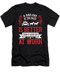 A Bad Day At the Races Is Better Than a Good Day At Work Jacob Zelazny T-Shirt