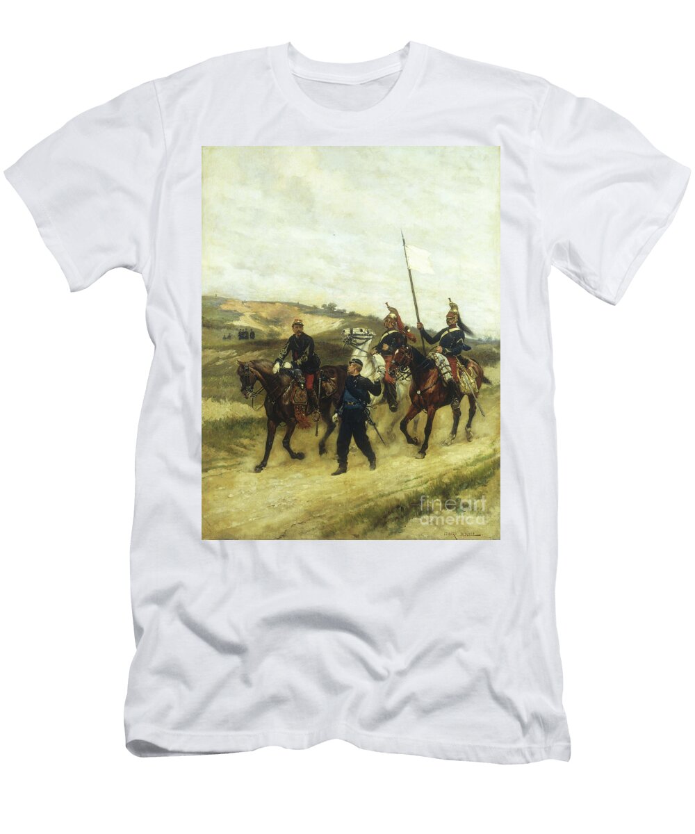 A Cavalry Office and Dragoons Jean Baptiste Edouard Detaille T-Shirt