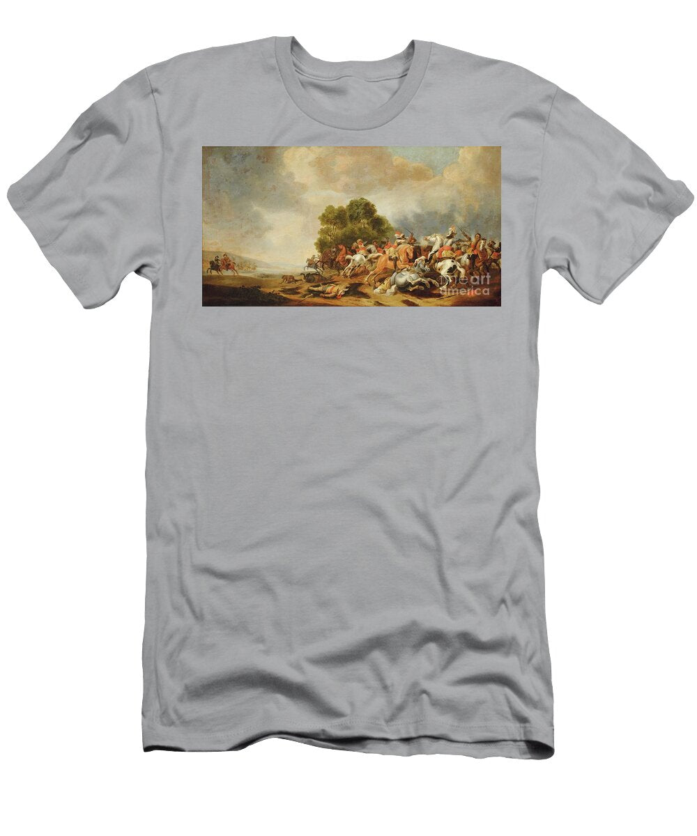 A Cavalry Skirmish Palamedes Palamedesz T-Shirt