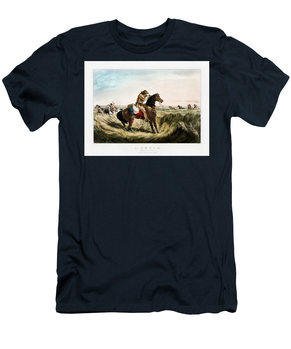 A Check Keep Your Distance Wild West 1853 War Is Hell Store T-Shirt