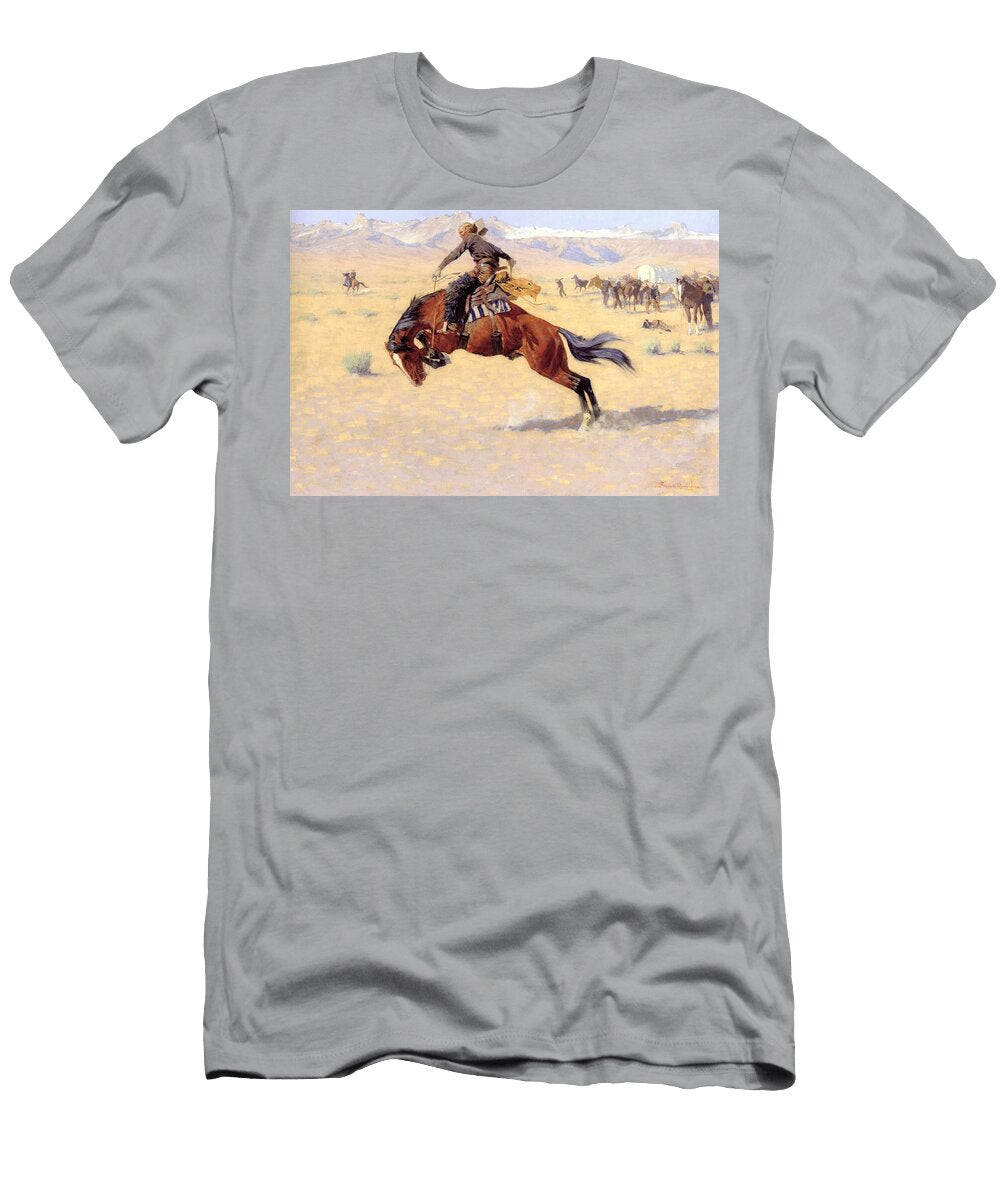 A Cold Morning on the Range Frederic Remington T-Shirt