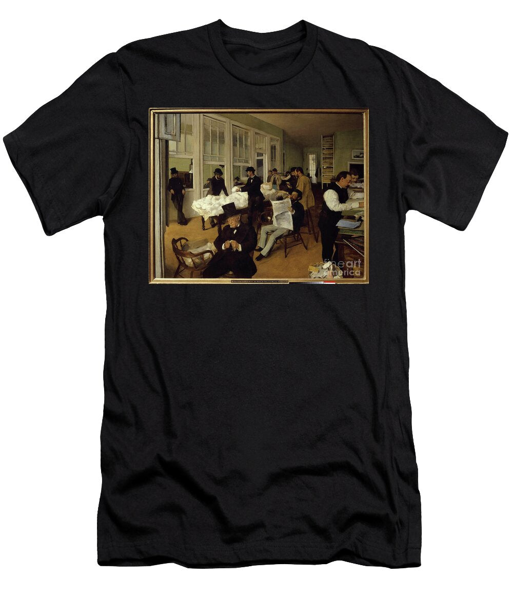 A Cotton Office in New Orleans 1873 Oil on Canvas Edgar Degas T-Shirt