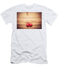 A Couple of Red Little Hearts on Wood Michal Bednarek T-Shirt