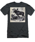 A Family of Elk Moose M3 Historic Illustrations T-Shirt