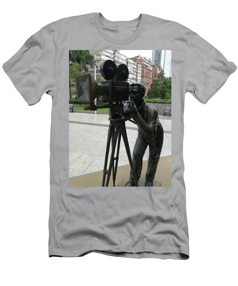 A Filmmaker in the Rain in Hong Kong Consuelo Racaud T-Shirt