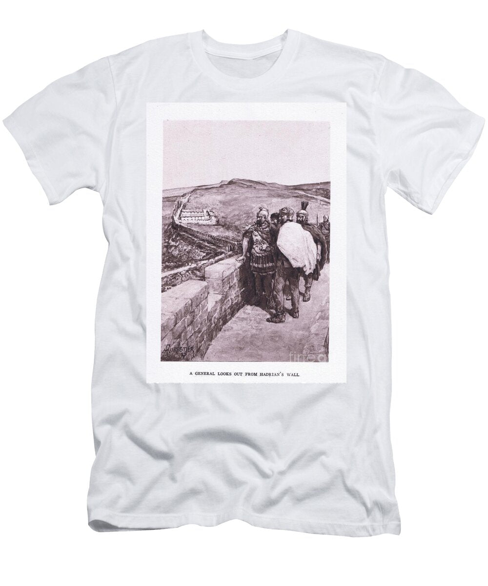 A General Looks Out Over Hadrians Wall Illustration From the Roman Soldier 1928 Amedee Forestier T-Shirt
