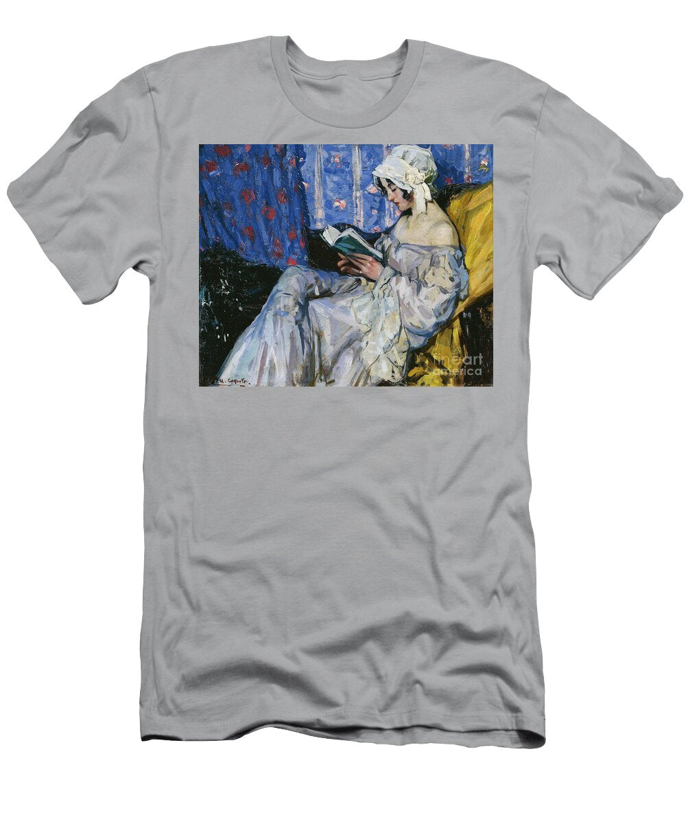 A Girl Reading in an Interior Ulisse Caputo T-Shirt