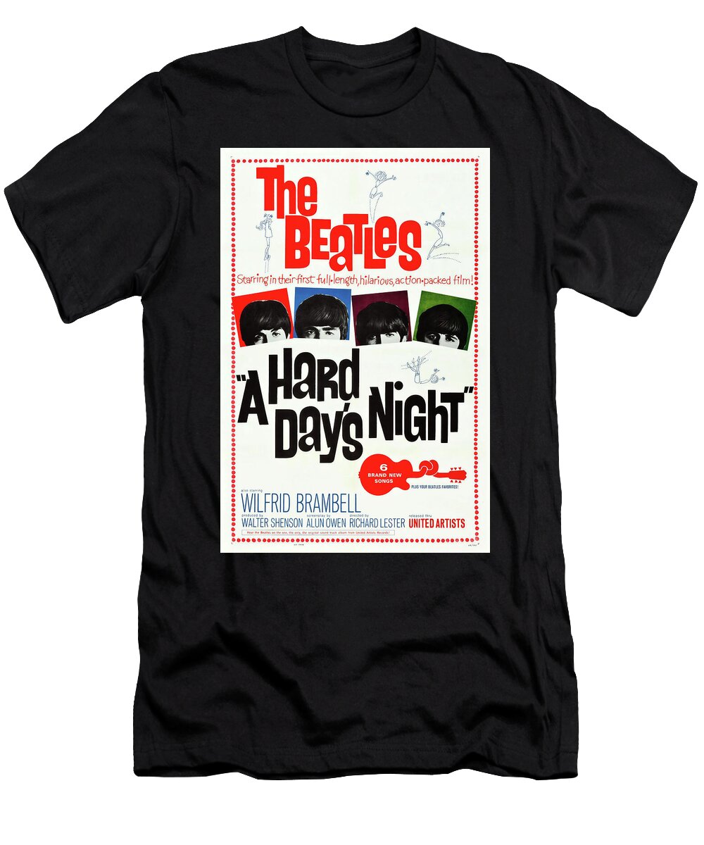 A Hard Days Night Film Poster Vintage Art Retro Poster Vintage Treasure Best Quality Sampadart Gallery T-Shirt