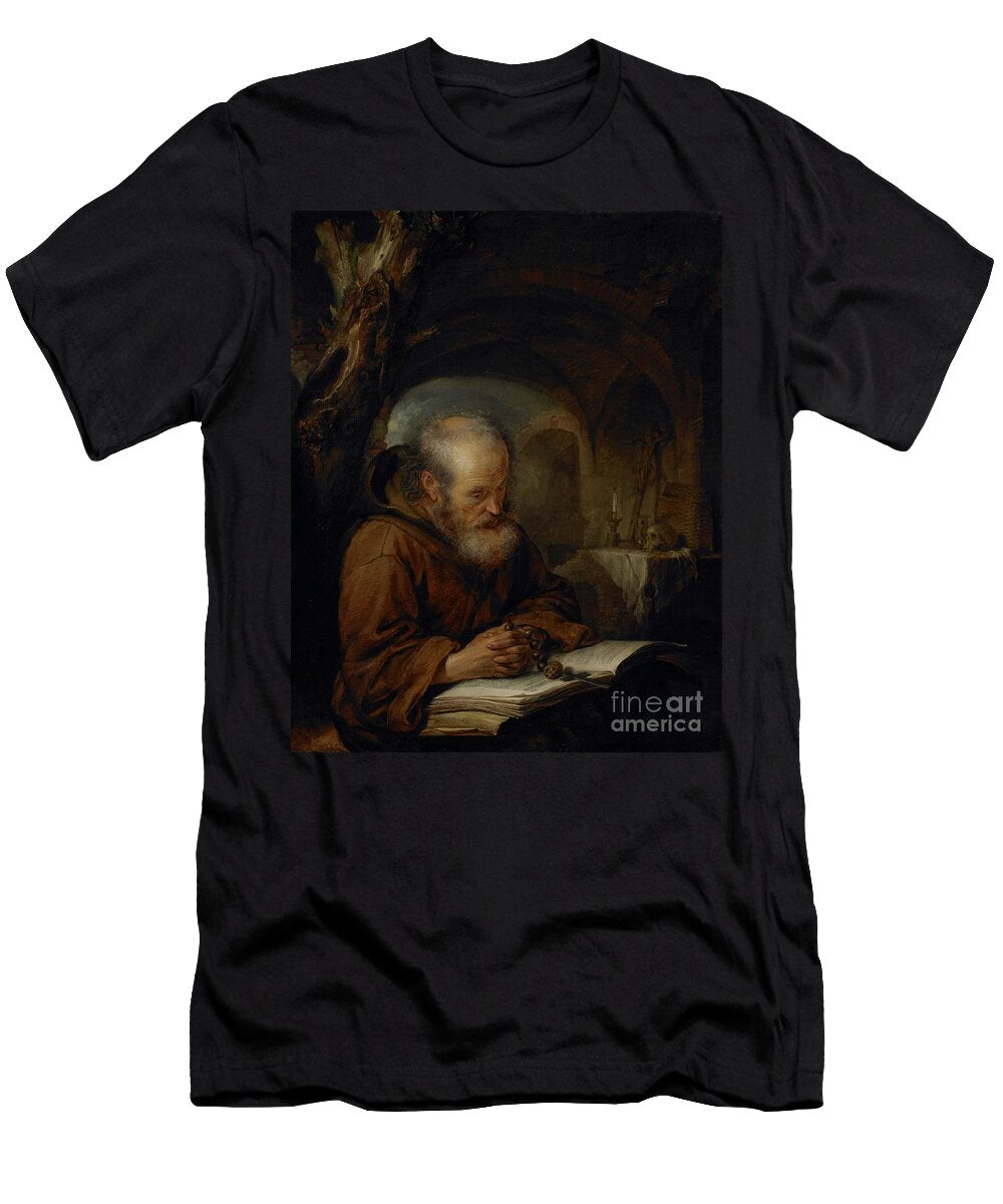 A Hermit Praying 1670 Gerrit or Gerard Dou T-Shirt