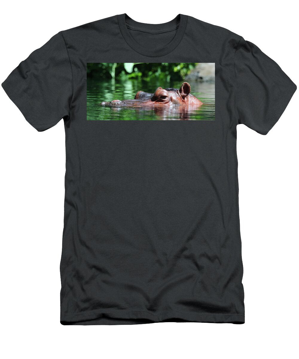 A Hippopotamus Surfaces Derrick Neill T-Shirt
