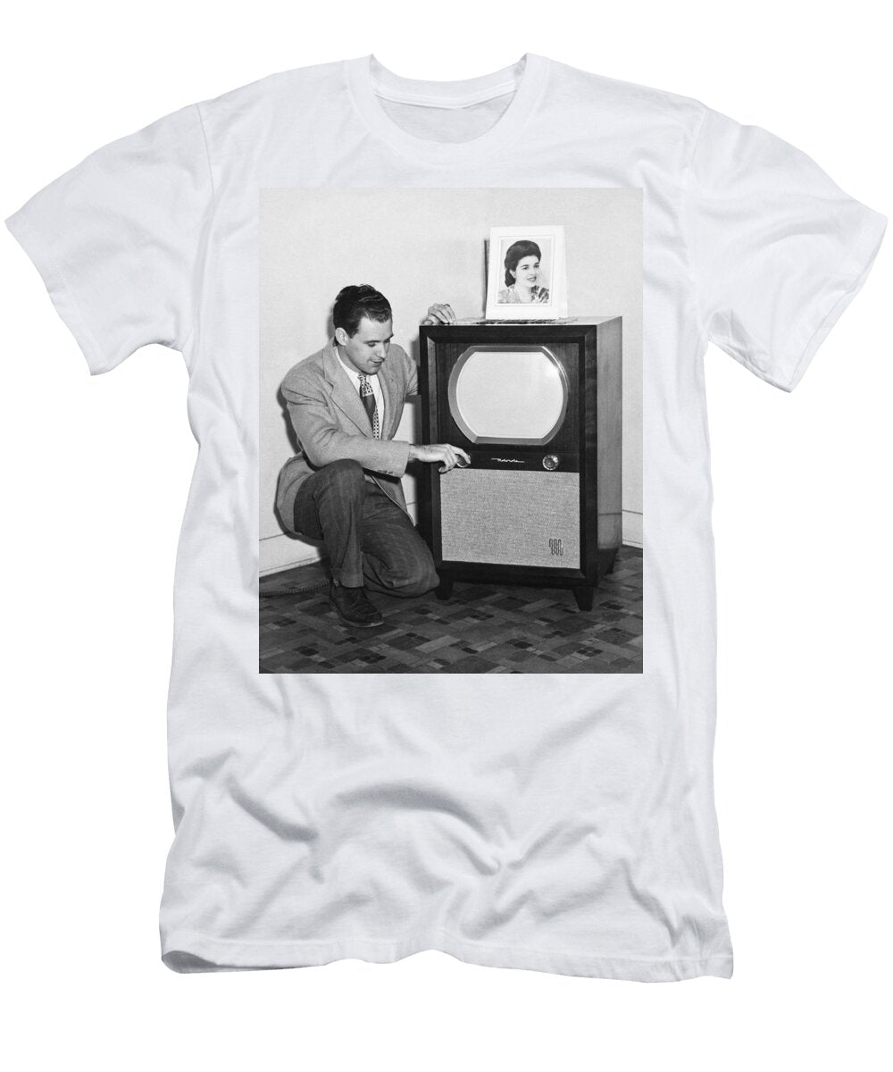 A Man with His Tv Underwood Archives T-Shirt