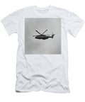 A Merlin Mk 4 Helicopter Approaching Hms Condor Flying Low Jules Walters T-Shirt