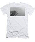A Merlin Mk 4 Helicopter Approaching Hms Condor Flying Over the Fields of Colliston Jules Walters T-Shirt