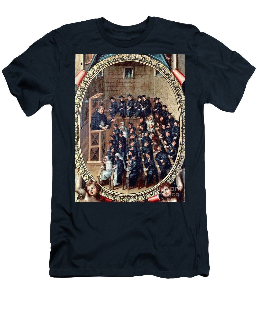 A Monk Teaching His Students At the University of Salamanca Spanish School T-Shirt