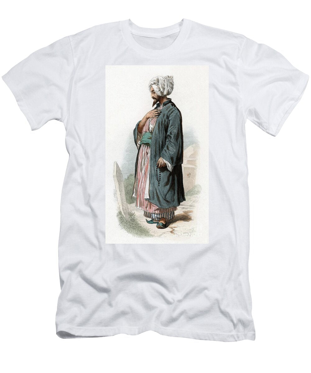 A Mullah Muslim Scholar in Crimea Russie Engraving 19th Century Unknown T-Shirt