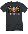 A Muscular Bunny Is Lifting Heavy Barbells in a Well Lit Gym Showcasing Determination and Strength Colorful Points T-Shirt